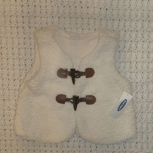 baby girl sherpa vest